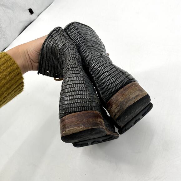 Freebird Gray Manchester Combat Boots - Picture 6 of 10